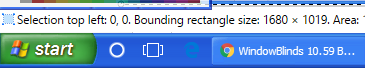 Windows XP Style taskbar screenshot Small Icons